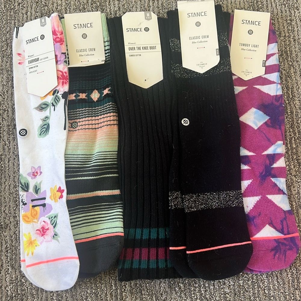5 pairs of Women’s Stance socks NWT